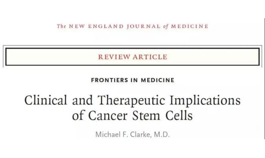 国际顶级期刊《NEJM》：肿瘤干细胞的基础临床和临床应用
